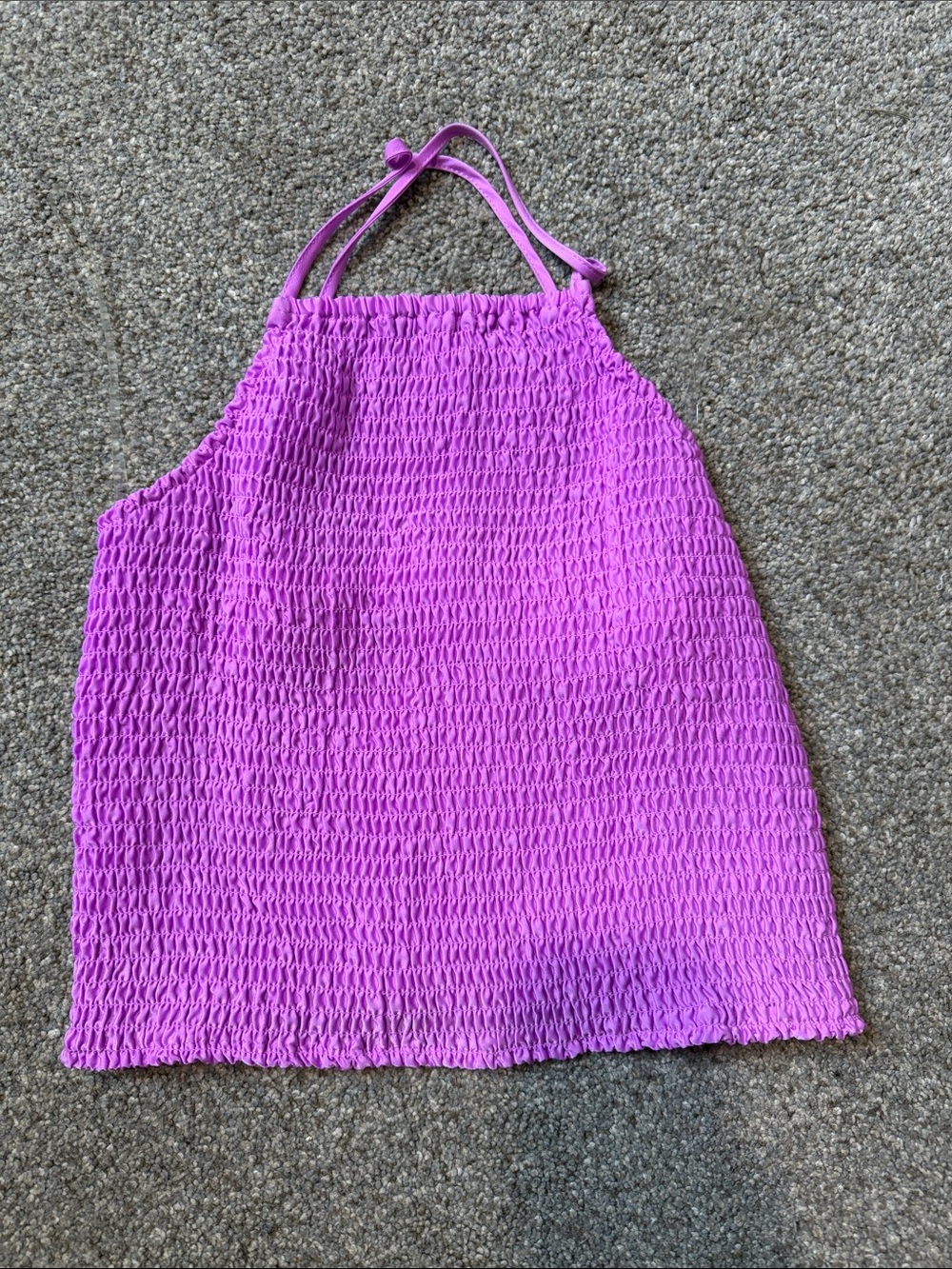 a new day Smocked Halter Tank Top - Bright Purple